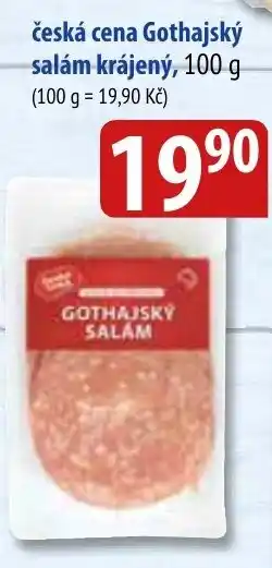 Bala česká cena Gothajský salám krájený, 100 g nabídka