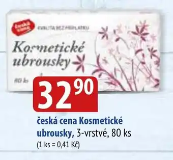Bala česká cena Kosmetické ubrousky, 3-vrstvé, 80 ks nabídka