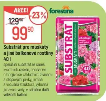 Globus Substrát pro muškáty a jiné balkonové rostliny 40L nabídka