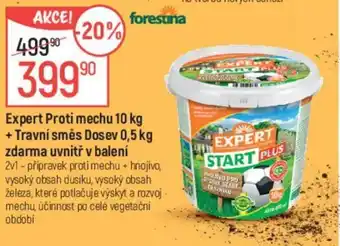 Expert Proti mechu 10 kg + Travní směs Dosev 0,5 kg zdarma uvnitř v balení