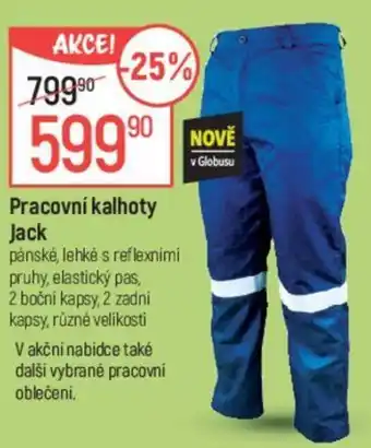 Globus Pracovní kalhoty Jack nabídka