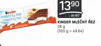 Flop KINDER MLÉČNÝ ŘEZ nabídka