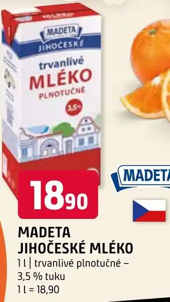 Terno MADETA JIHOČESKÉ MLÉKO 1L nabídka