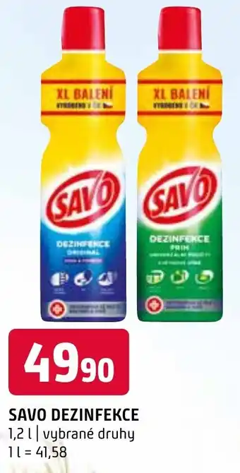 Terno SAVO DEZINFEKCE 1,2L nabídka