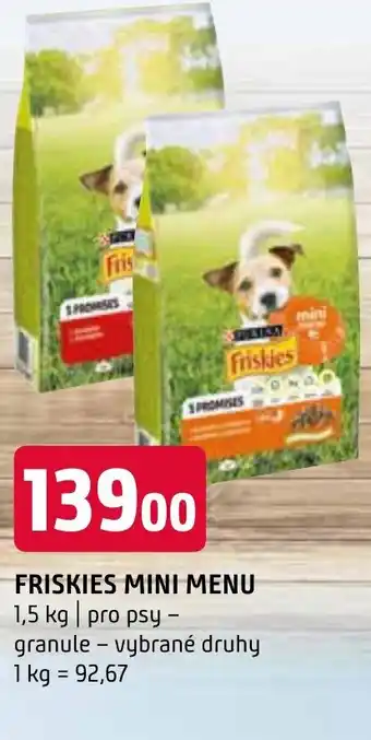 FRISKIES MINI MENU