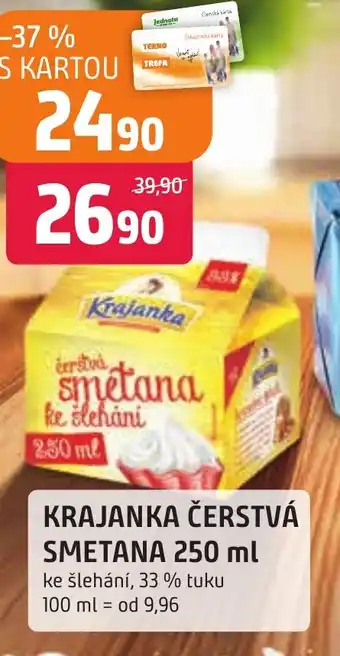 Trefa KRAJANKA ČERSTVÁ SMETANA 250 ml nabídka