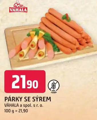 Trefa PÁRKY SE SÝREM nabídka