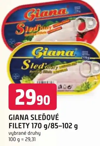 Trefa GIANA SLEĎOVÉ FILETY 170 g/85-102 g nabídka