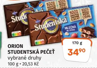 Trefa ORION STUDENTSKÁ PEČEŤ nabídka