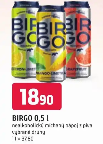 Trefa BIRGO 0,5 L nabídka
