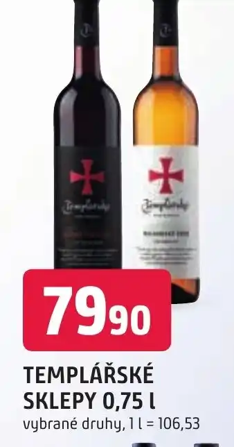 Trefa TEMPLÁŘSKÉ SKLEPY 0,75 L nabídka