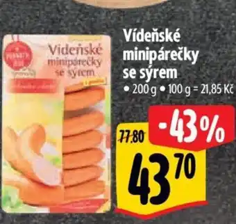 Albert Videnské minipárečky se sýrem nabídka