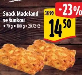 Albert Snack Madeland se šunkou nabídka