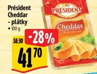 Albert Président Cheddar - plátky nabídka