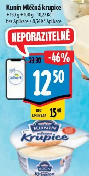 Albert Kunín Mléčná krupice nabídka