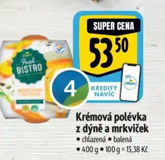 Albert Krémová polévka z dýně a mrkviček nabídka