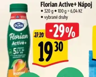 Albert Florian Active+ Nápoj nabídka