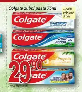 Hruška Colgate zubní pasta nabídka