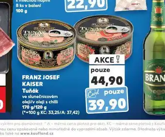 Kaufland Franz josef kaiser tuňák nabídka