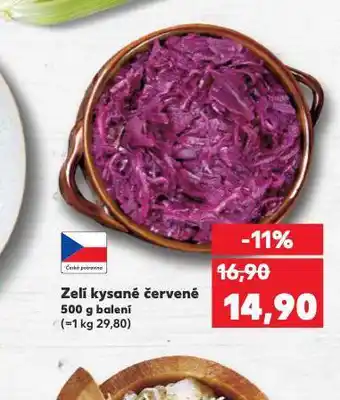 Kaufland Zelí kysané červené nabídka