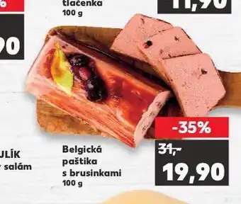 Kaufland Belgická paštika s brusinkami nabídka