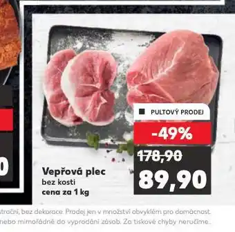 Kaufland Vepřová plec bez kosti nabídka