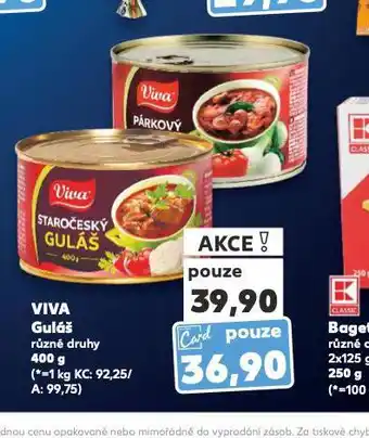 Kaufland Viva guláš nabídka