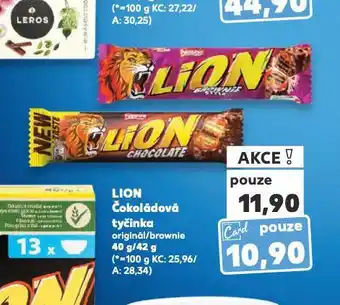 Kaufland Lion čokoládová tyčinka nabídka