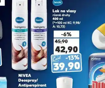 Kaufland Bevola lak na vlasy nabídka