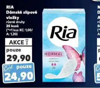 Kaufland Ria dámské slipové vložky nabídka