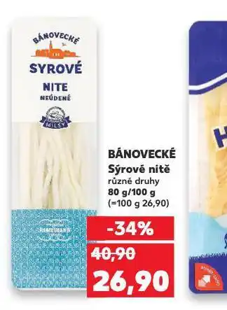 Kaufland Bánovecké sýrové nitě nabídka