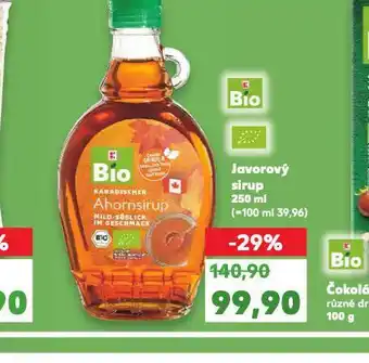 Kaufland Javorový sirup nabídka