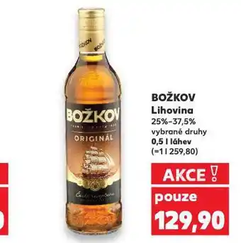 Kaufland Božkov lihovina nabídka