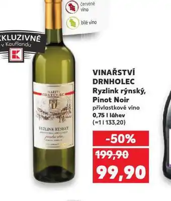 Kaufland Vinařství drnholec ryzlink rýnský nabídka