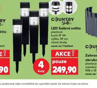 Kaufland Led solární světla nabídka