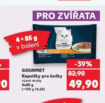 Kaufland Gourmet kapsičky pro kočky nabídka