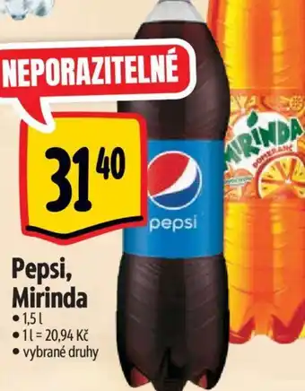 Albert Pepsi, Mirinda 1.5L nabídka