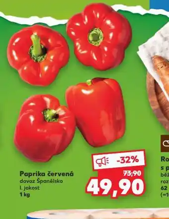 Kaufland Paprika červená nabídka