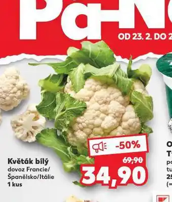 Kaufland Květák bílý nabídka