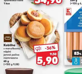 Kaufland Kobliha s meruňkovou náplní nabídka