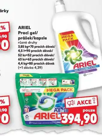 Kaufland Ariel prací prostředek nabídka