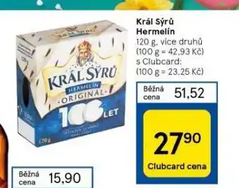 Tesco Král sýrů hermelín nabídka