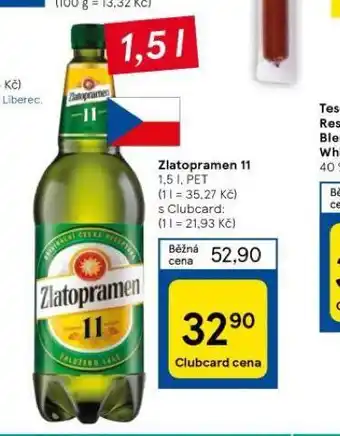 Tesco Pivo zlatopramen 11 nabídka