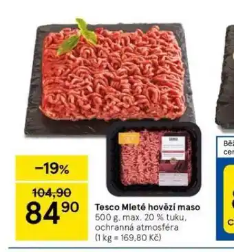 Tesco Mleté hovězí maso nabídka