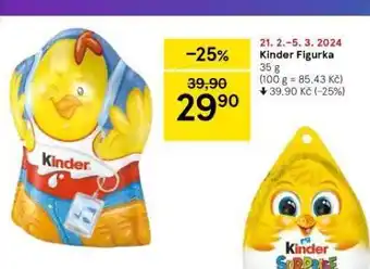 Tesco Kinder figurka nabídka