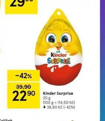 Tesco Kinder surprise nabídka