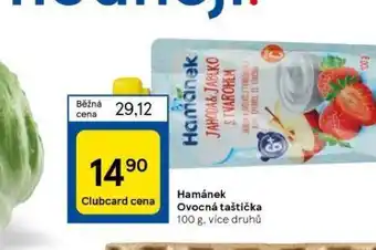 Tesco Hamánek ovocná taštička nabídka
