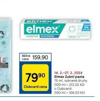 Tesco Elmex zubní pasta nabídka