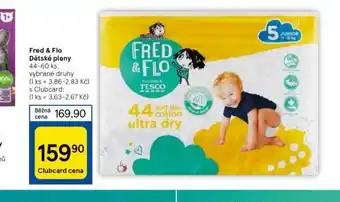 Tesco Fred & flo dětské pleny nabídka