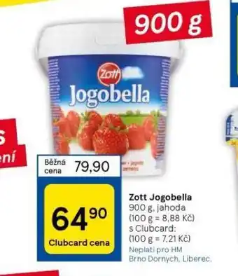 Tesco Zott jogobella nabídka
